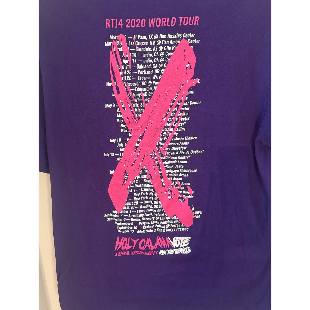 Run the Jewels RTJ4 2020 World Tour Holy CalamaVote NWOT purple (L, Hip-Hop) - Picture 4 of 7